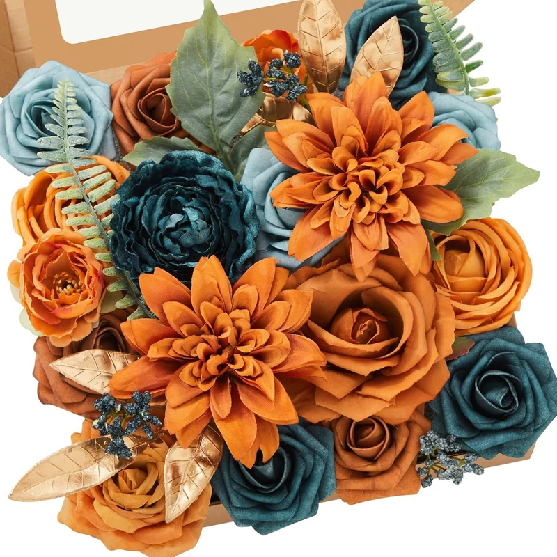 DIY Seidenblumen Bastelbox – Premium Floristik-Box für kreative Dekorationen