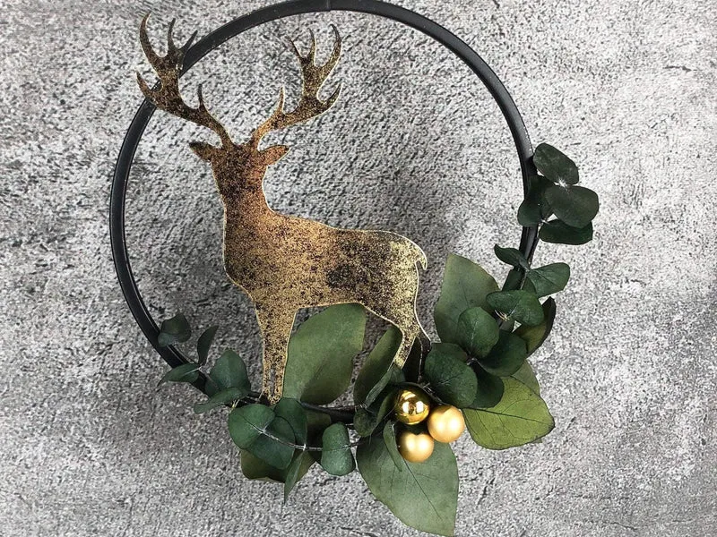 Fensterschmuck Eukalyptus Ring – Weihnachtsdeko modern & langlebig