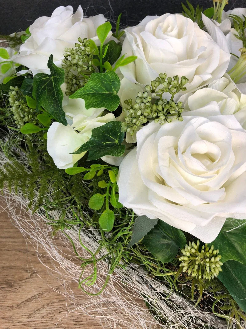 Grabherz Lilie Seidenblumen – langlebiger Grabschmuck