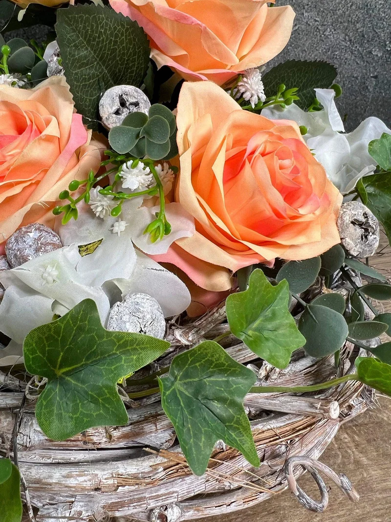 Grabgesteck Hortensie Seidenblumen – langlebiger Grabschmuck