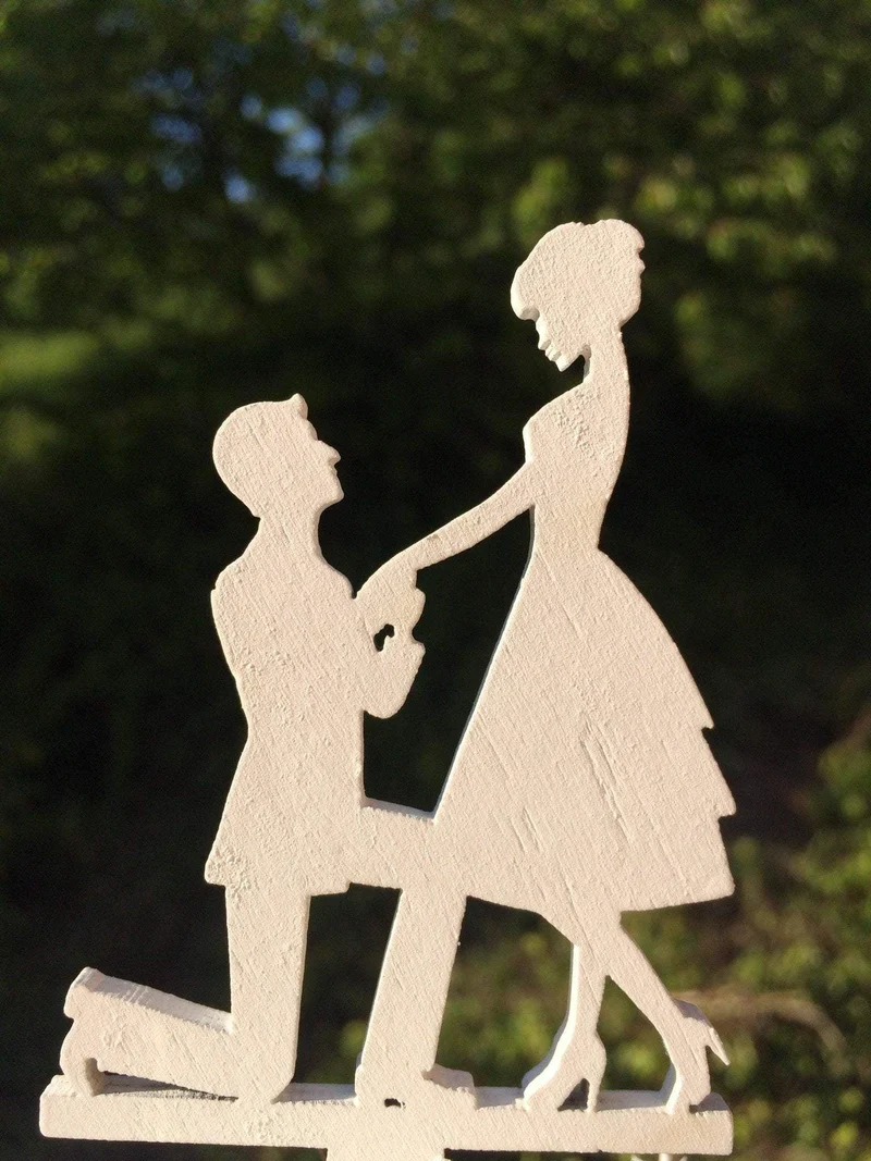 Cake Topper Tortenfigur weiß – Tortenaufsatz Hochzeit & Feiern