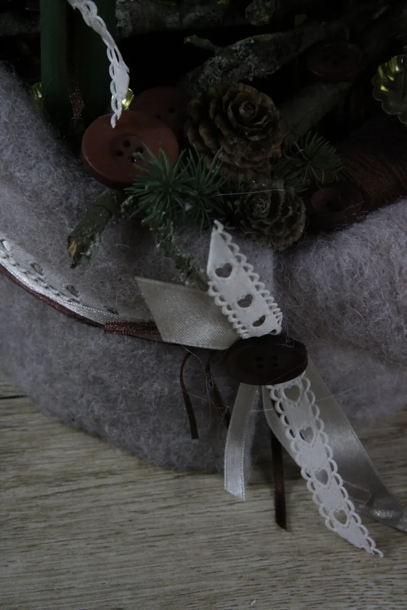 Adventskranz klassisch rund – stilvoll mehrjährig