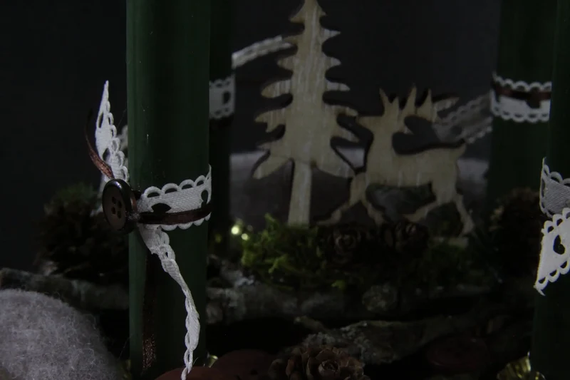 Adventskranz klassisch rund – stilvoll mehrjährig