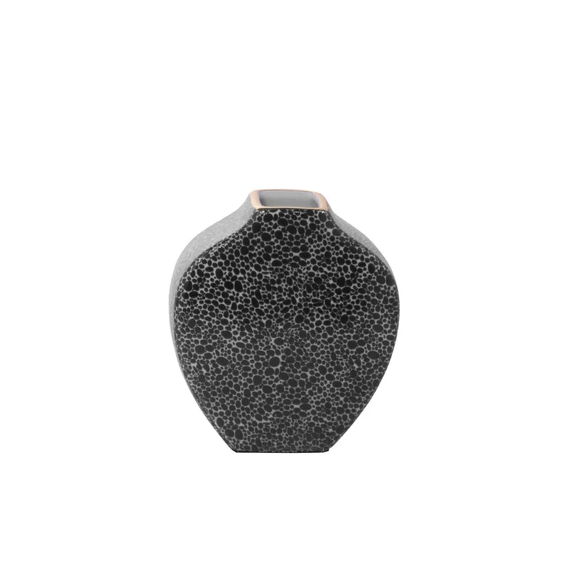 MINTA Vase schwarz-weiß