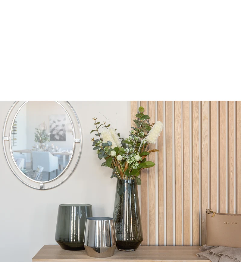 LINEA Vase grau