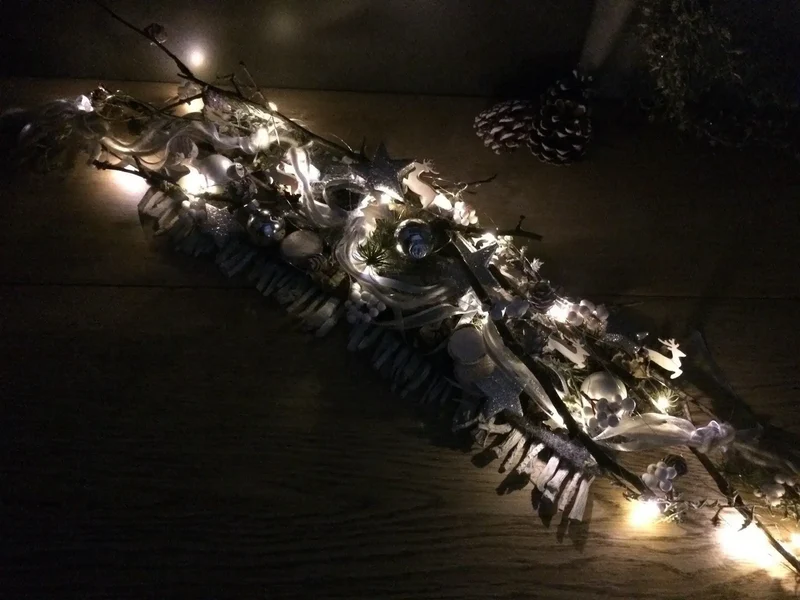 Türkranz Weihnachten Hirsch LED – handgefertigt stimmungsvoll mehrjährig