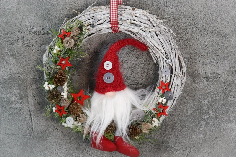 Türkranz Weihnachten Wichtel – Wunschfarbe Tanne langlebig