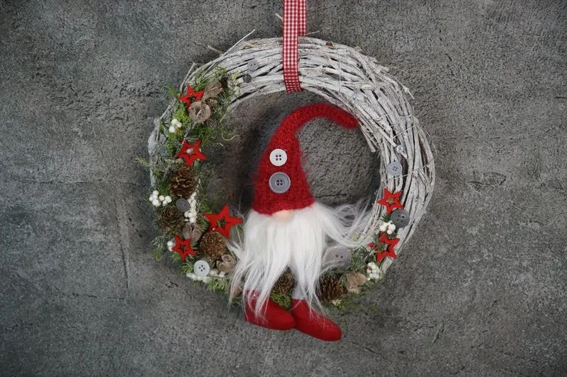 Türkranz Weihnachten Wichtel – Wunschfarbe Tanne langlebig