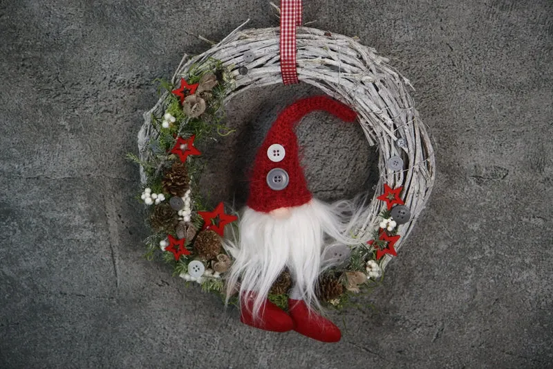 Türkranz Weihnachten Wichtel – Wunschfarbe Tanne langlebig