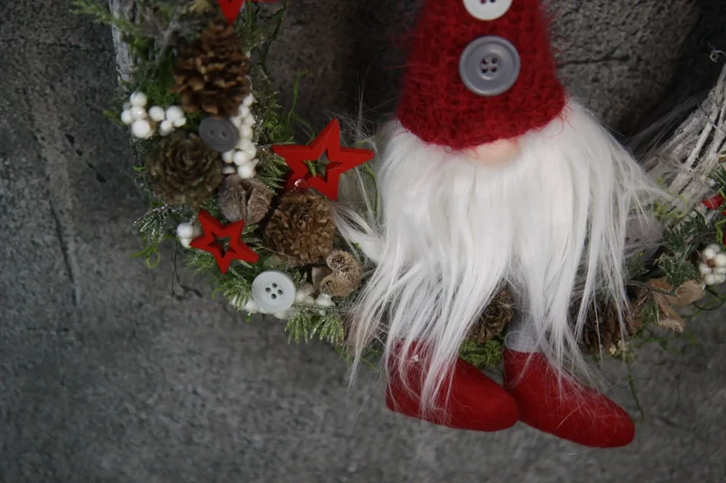 Türkranz Weihnachten Wichtel – Wunschfarbe Tanne langlebig