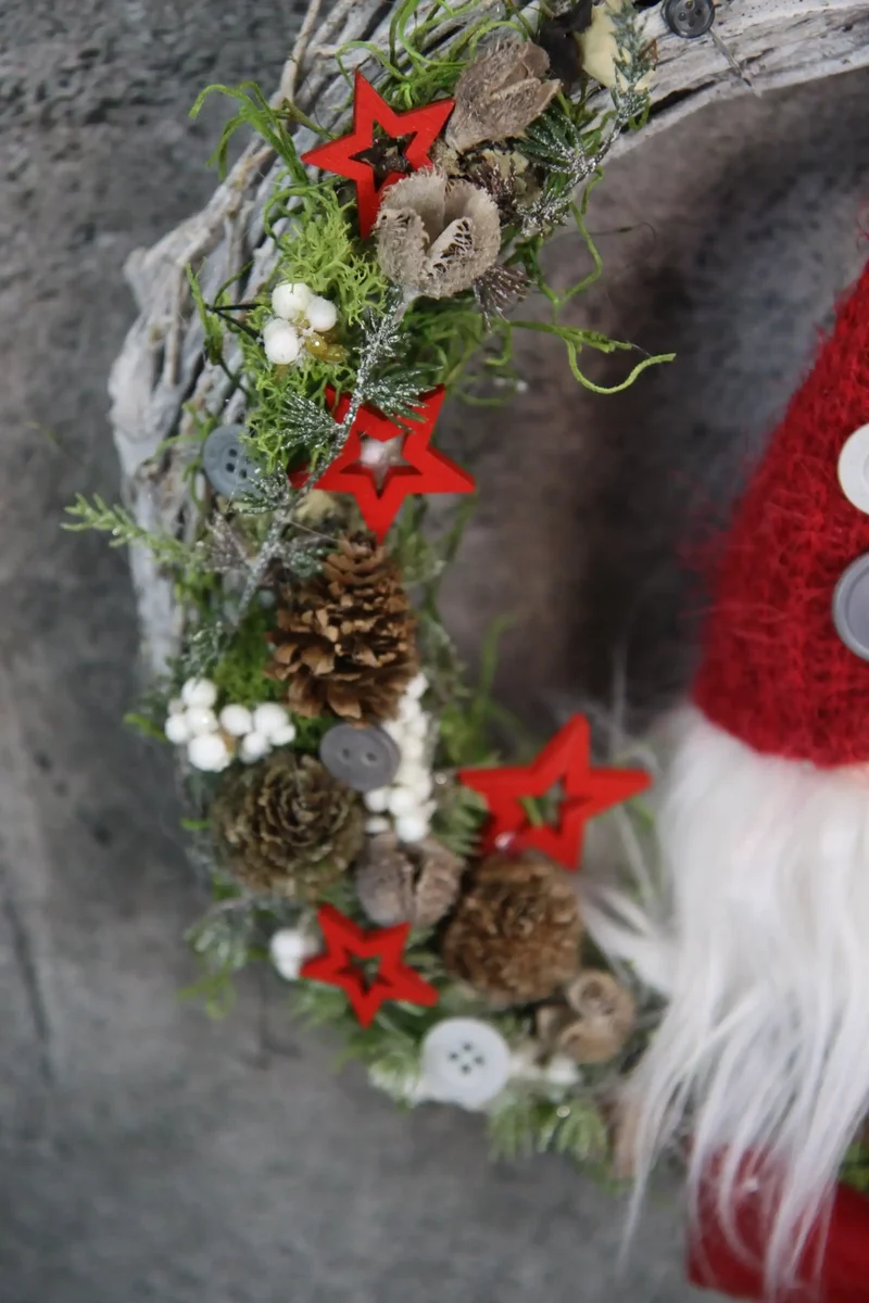 Türkranz Weihnachten Wichtel – Wunschfarbe Tanne langlebig