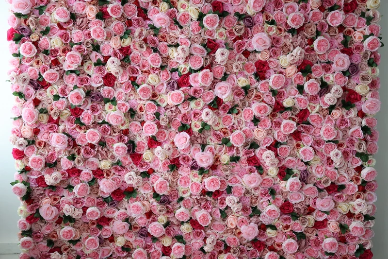Blumenwand Flowerwall 3D Rosen – luxuriöse Premium-Qualität