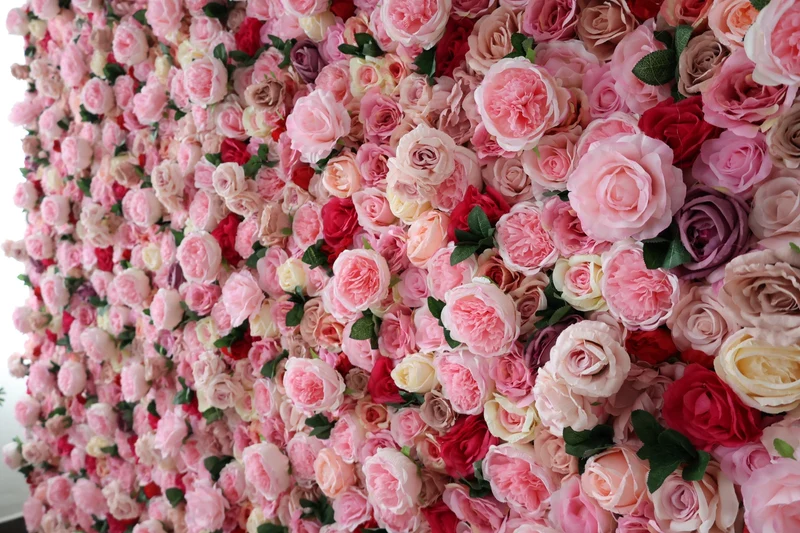 Blumenwand Flowerwall 3D Rosen – luxuriöse Premium-Qualität