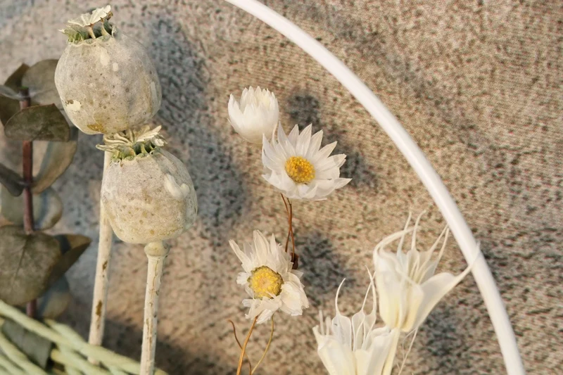 Eukalyptus Trockenblumen Girlande – Fensterdeko handgefertigt – Wunsch