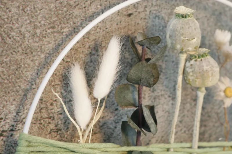Eukalyptus Trockenblumen Girlande – Fensterdeko handgefertigt – Wunsch