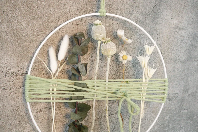 Eukalyptus Trockenblumen Girlande – Fensterdeko handgefertigt – Wunsch