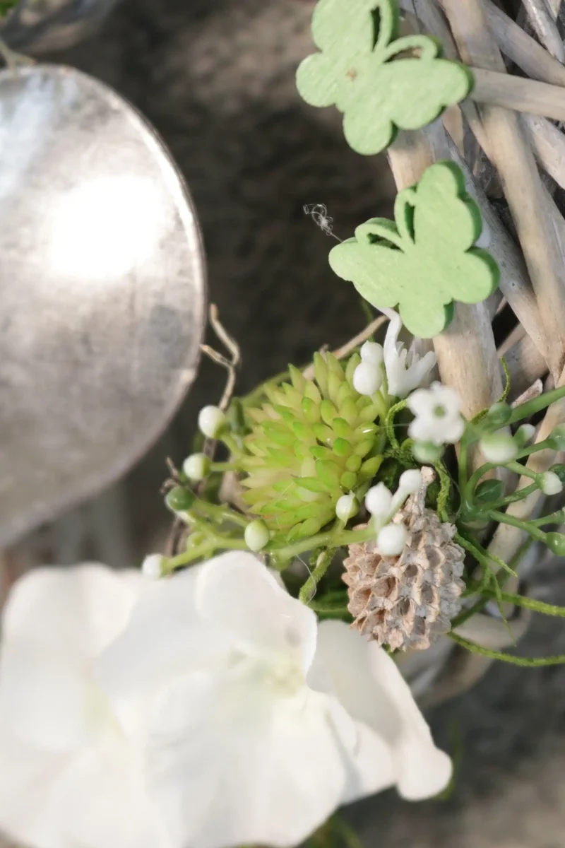 Türkranz ganzjährig Hortensie Seidenblumen – Haustürdeko elegant