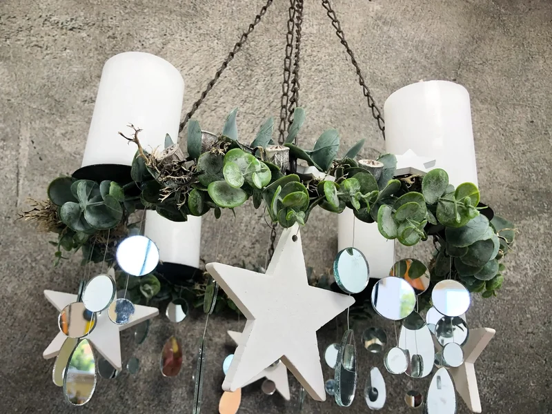 Adventskranz rund mit Wichtel – mehrjährig & stimmungsvoll