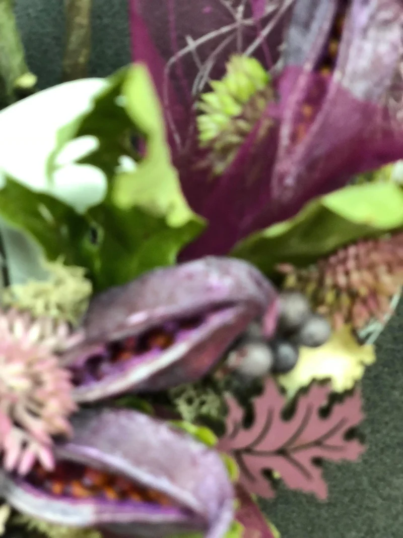 Türkranz Herbst Eule 22cm – herbstliche Türdeko mit Seidenblumen