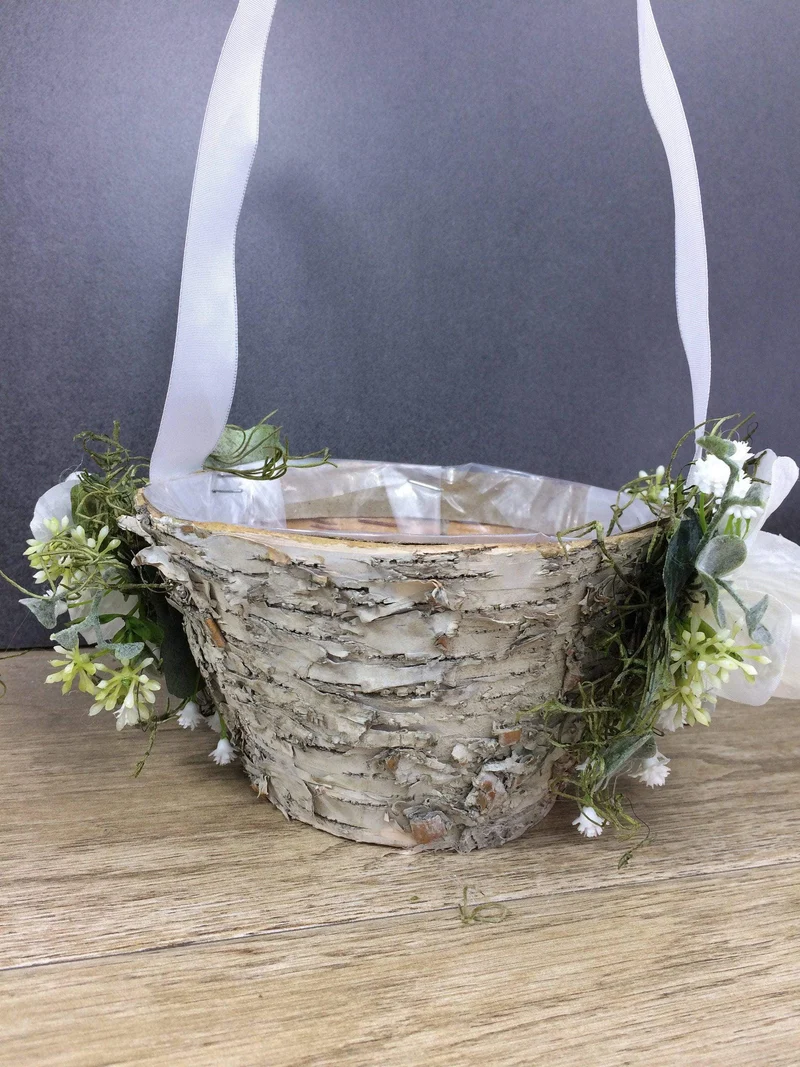 Blumenmädchen Korb Hortensie – Streukorbchen Hochzeit Wunschfarbe
