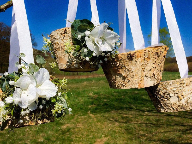 Blumenmädchen Korb Hortensie – Streukorbchen Hochzeit Wunschfarbe