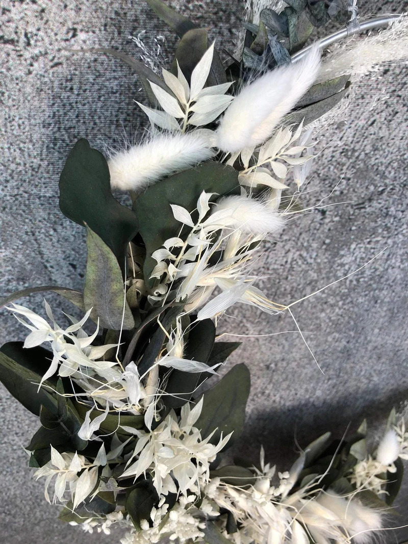 Welcome Wandkranz Trockenblumen Eukalyptus – natur & einladend
