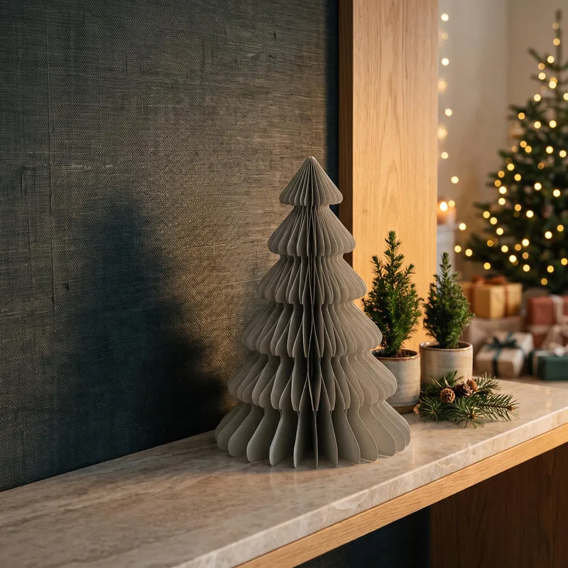 Paper tree pastel green - Christmas set - 3pcs