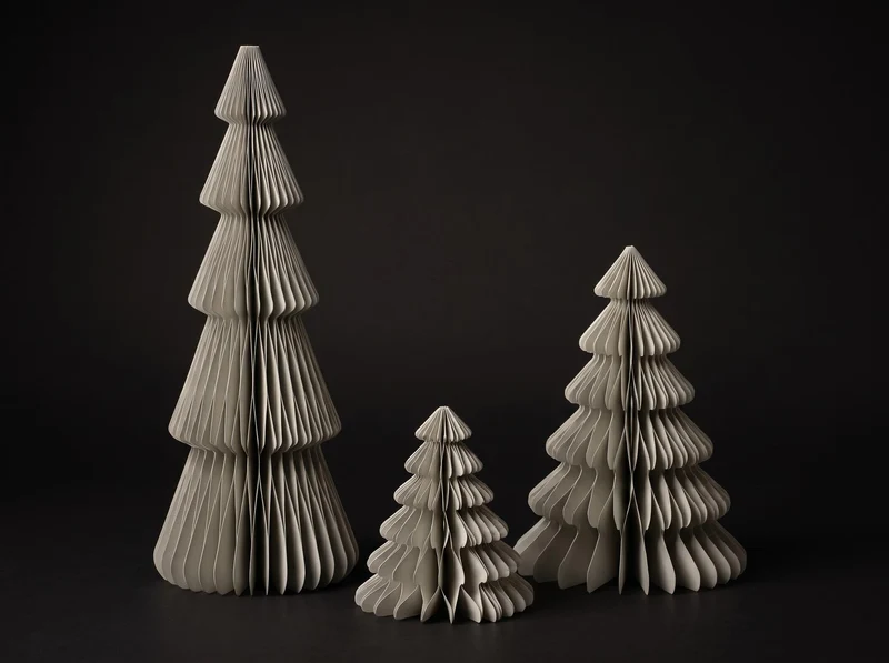 Paper tree - Foldable - Pastel green - 40cm