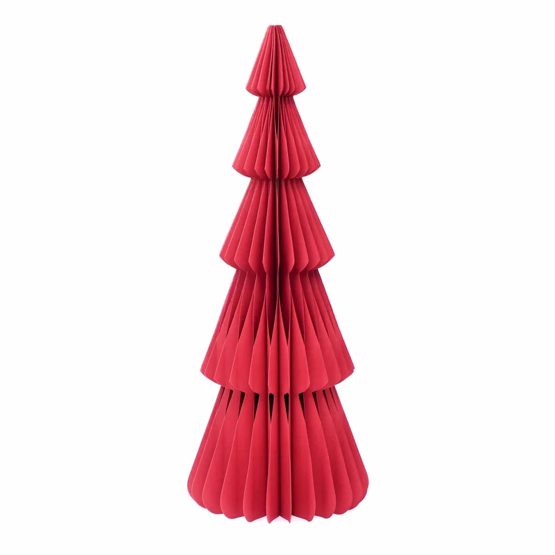 Paper tree - Foldable - Red - 50cm