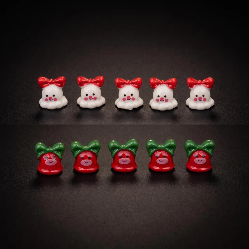 Mini Christmas characters set - 10 pcs - Miniature figurines ↔ 1 cm
