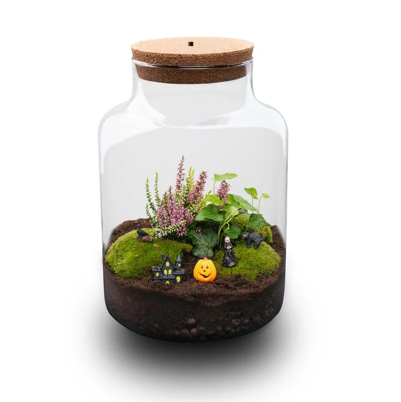 Halloween Terrarium Milky - Trick or Treat Village - Ø 21cm ↑ 30cm