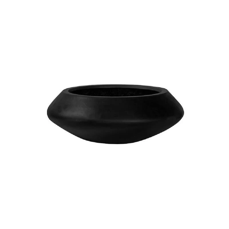 Pflanzschale Tara Schwarz aus robustem Fiberstone