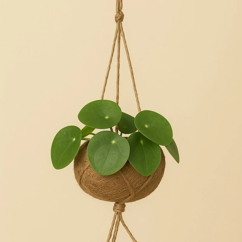 Kokodama Pilea Peperomiodes - 20cm