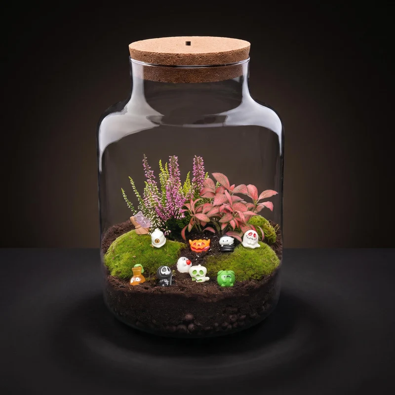 Halloween Terrarium Milky - Spooky crew edition - Ø 21cm ↑ 30cm
