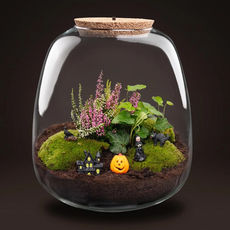 Halloween Terrarium Emma - Trick or Treat Village - Ø 23 cm ↑ 25 cm
