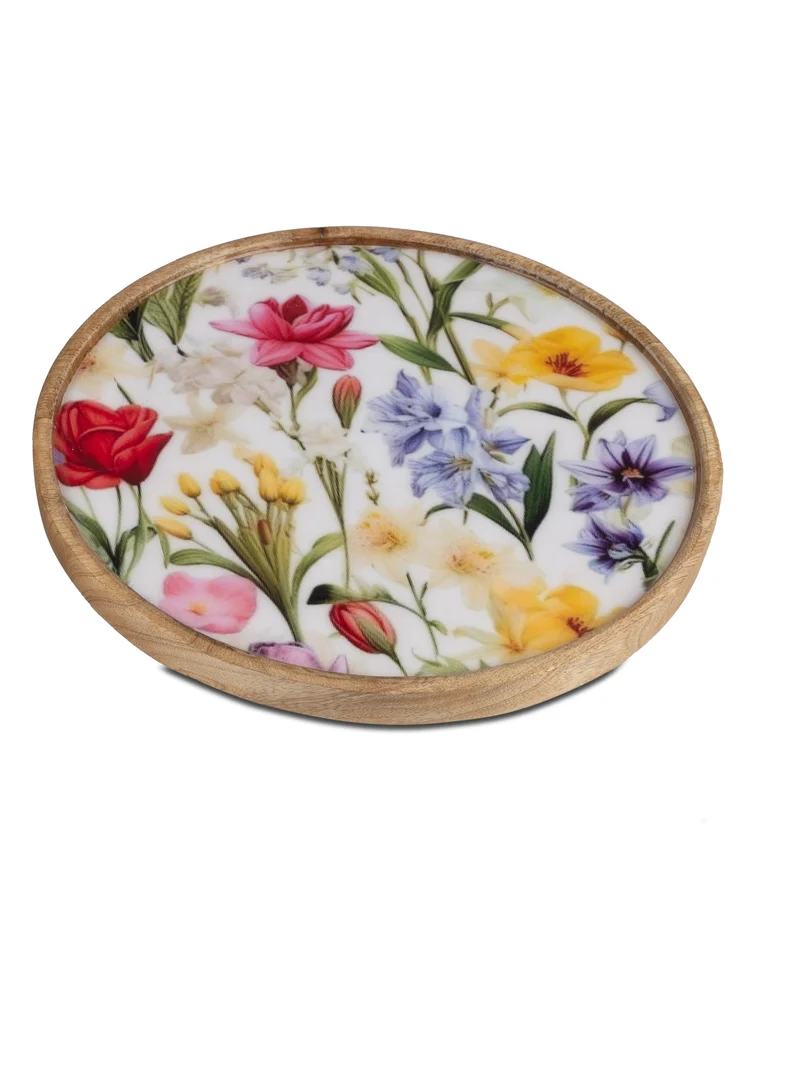 Deko-Teller aus Mangoholz Ø 25cm