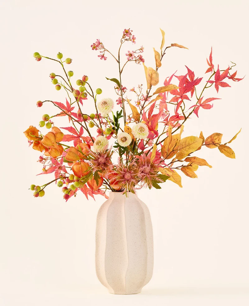 Zijden kunstbloemen boeket Autumn Breeze