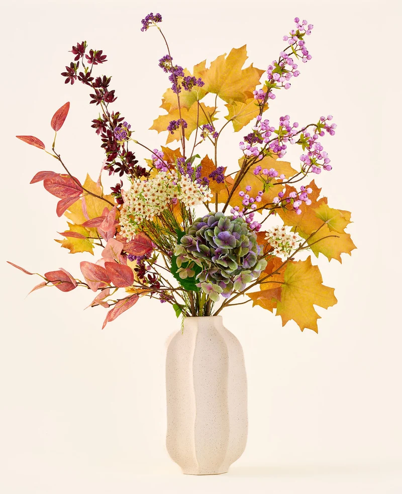 Zijden kunstbloemen boeket Wild Amethyst