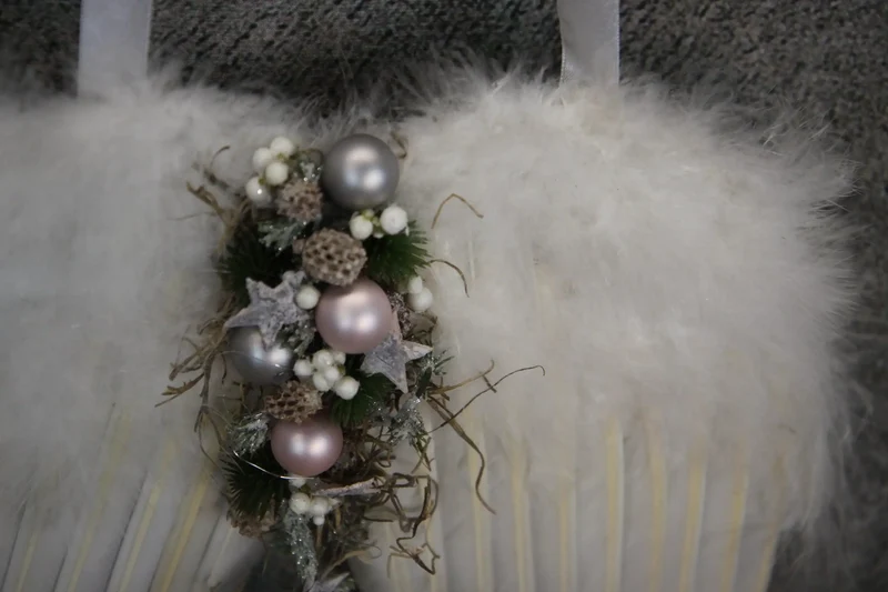 Weihnachtskranz Engel – Türkranz Weihnachten Tanne handgefertigt
