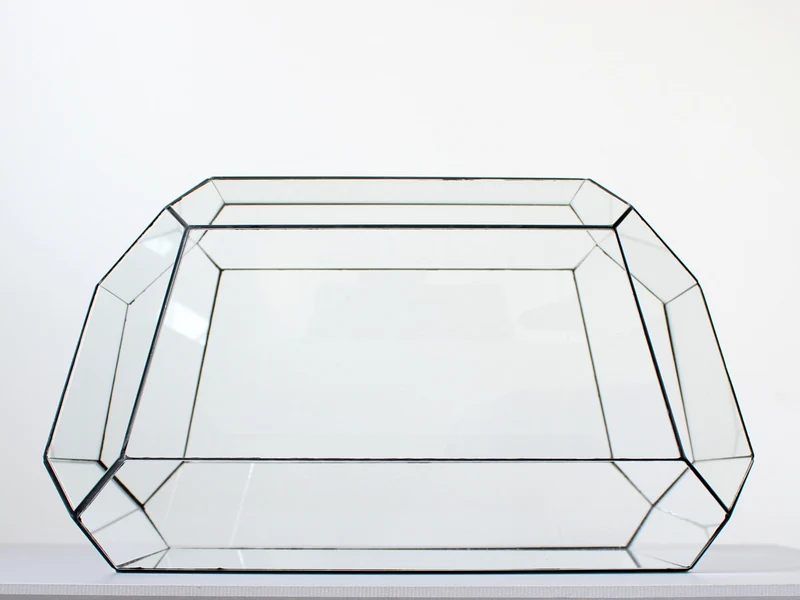 Geometric Terrarium - Nexus - Vivarium - ↑ 41,5 x 21x 23,5 cm (LxWxH) - Glass