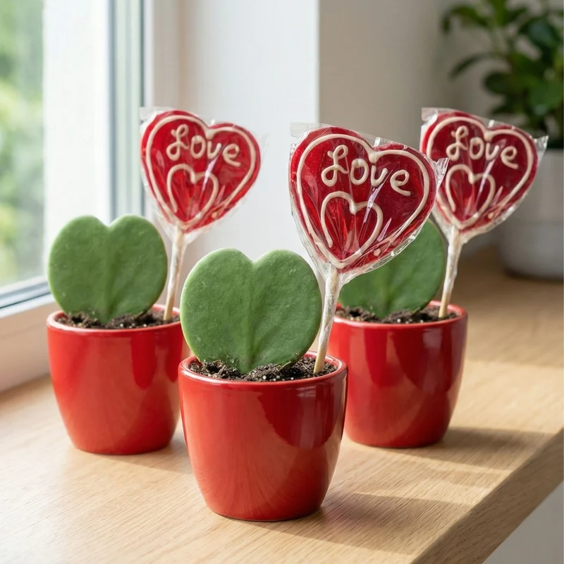 Love Pop - Heart-Shaped Lollipop with message - Strawberry