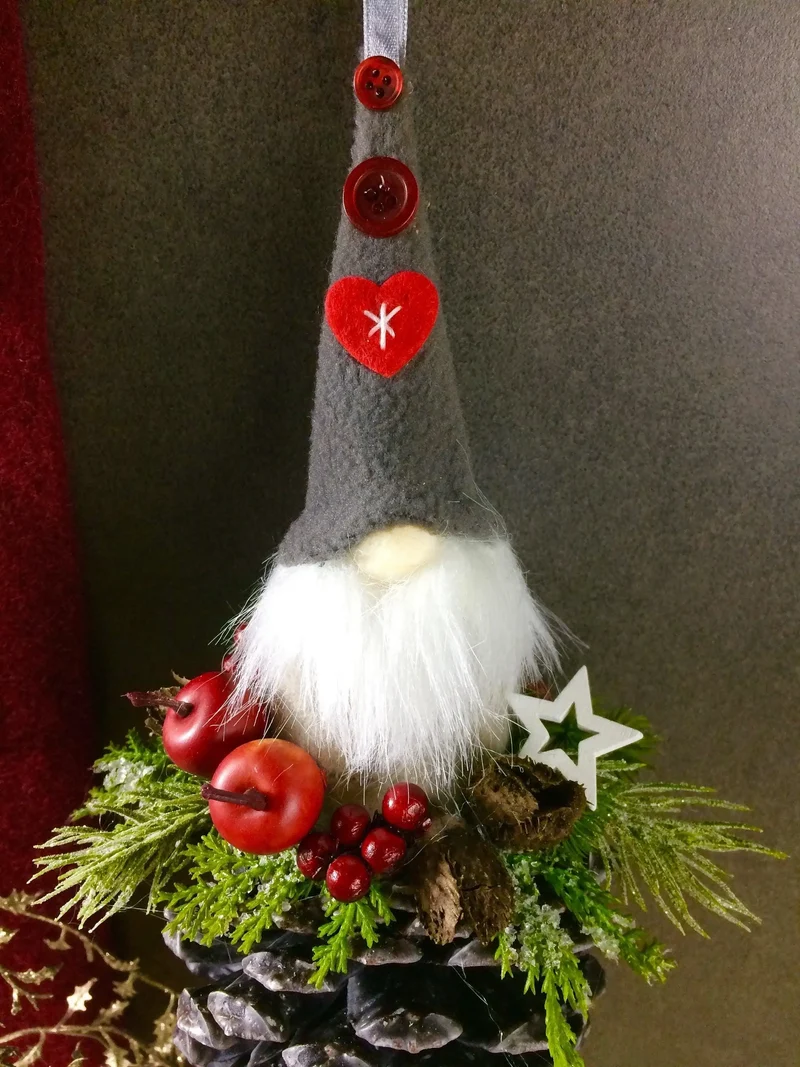 Wichtel Fensterdeko Weihnachten – dekoratives Set handgefertigt