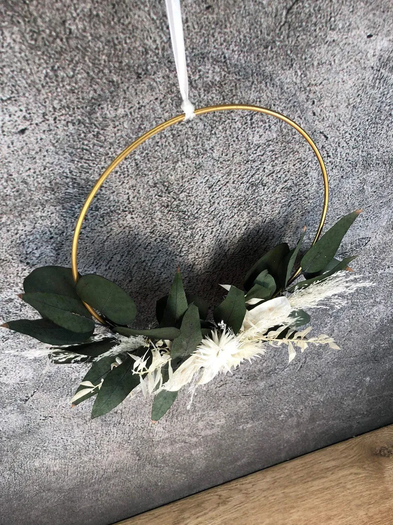 Pampasgras Trockenblumen Wandkranz – natur & stilvoll langlebig