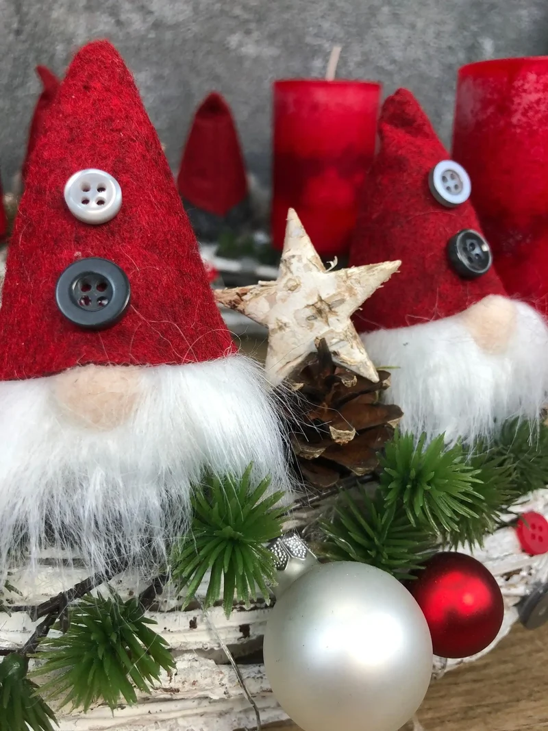 Runder Adventskranz – handgefertigt mehrjährig wiederverwendbar gemütl