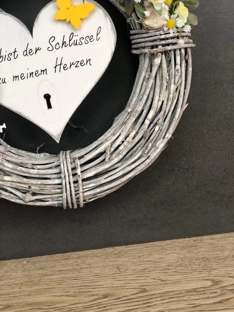 Türkranz Herbst natürlich 35cm – Türdeko Seidenblumen stilvoll