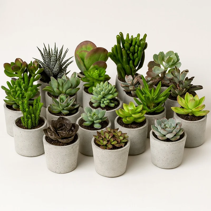 Sukkulenten Mix - 20 Stück - 7 cm