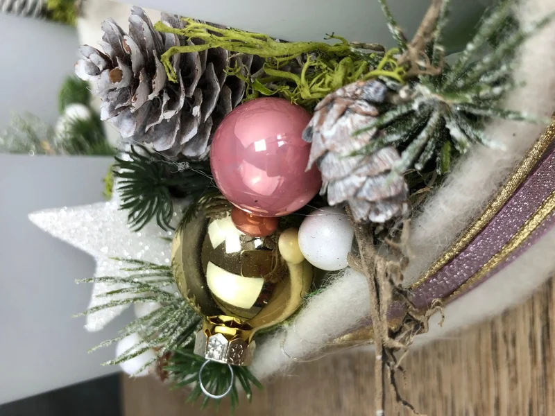 Adventskranz rund mit Einhorn – verspielt & mehrjährig