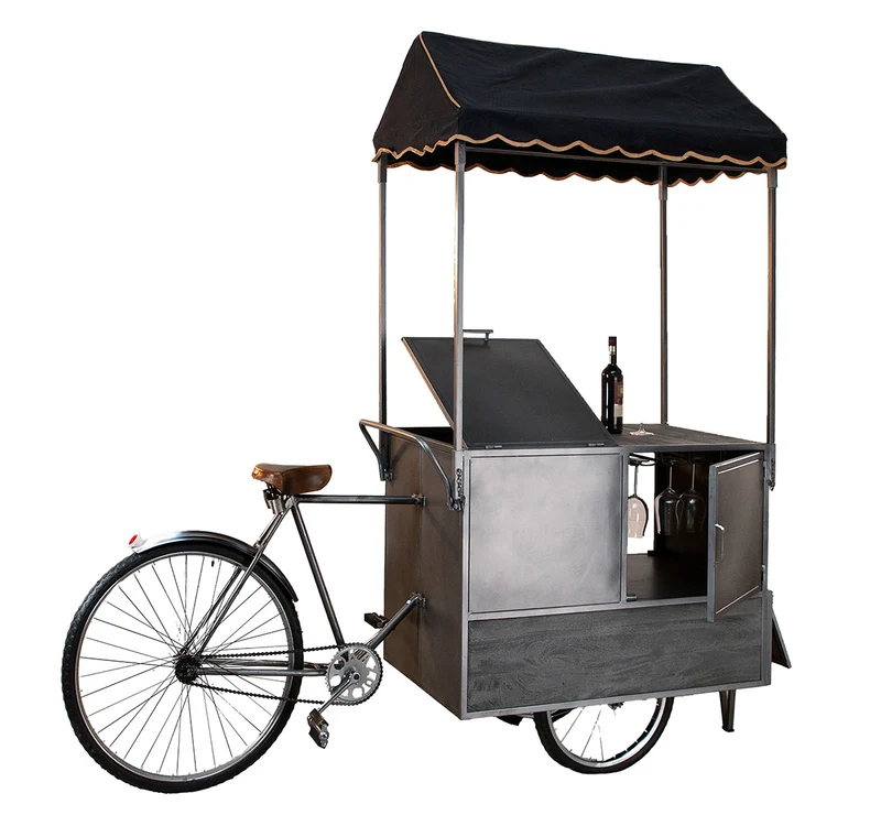 Weinregal, Büdchen, Fahrradmotiv