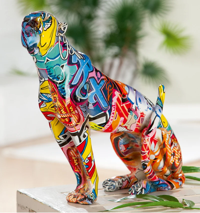 Figur Gepard „Street Art“ H: 33cm