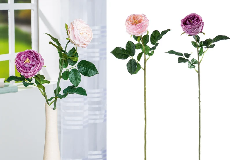 Stielblume Rose H: 61cm